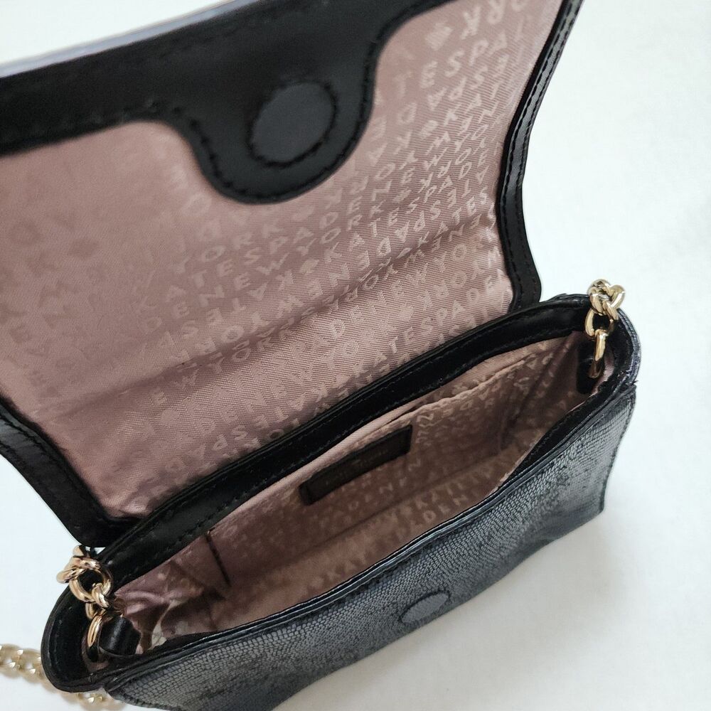 Kate Spade Black Cow Leather Small Shoulder Bag - Picture 6 of 11